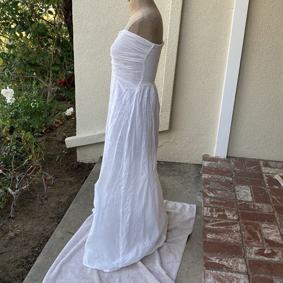 Sundress the brand 100% cotton white long strapless dress. Designed in F… - Picture 4 of 15